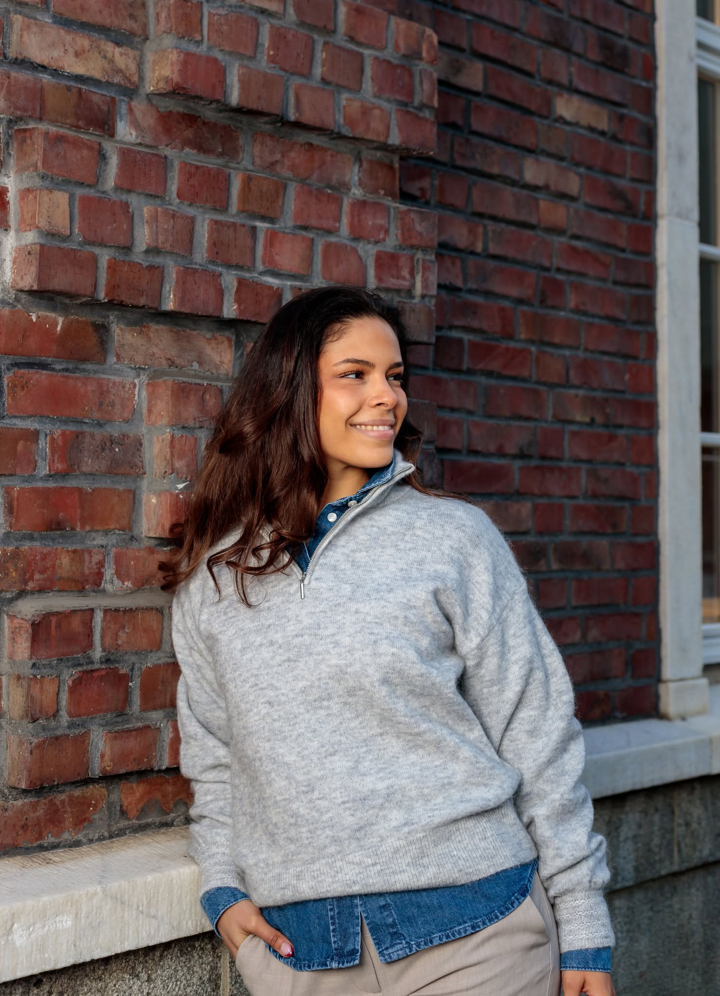 Juliet Genser - Grå/ Light Grey Melange